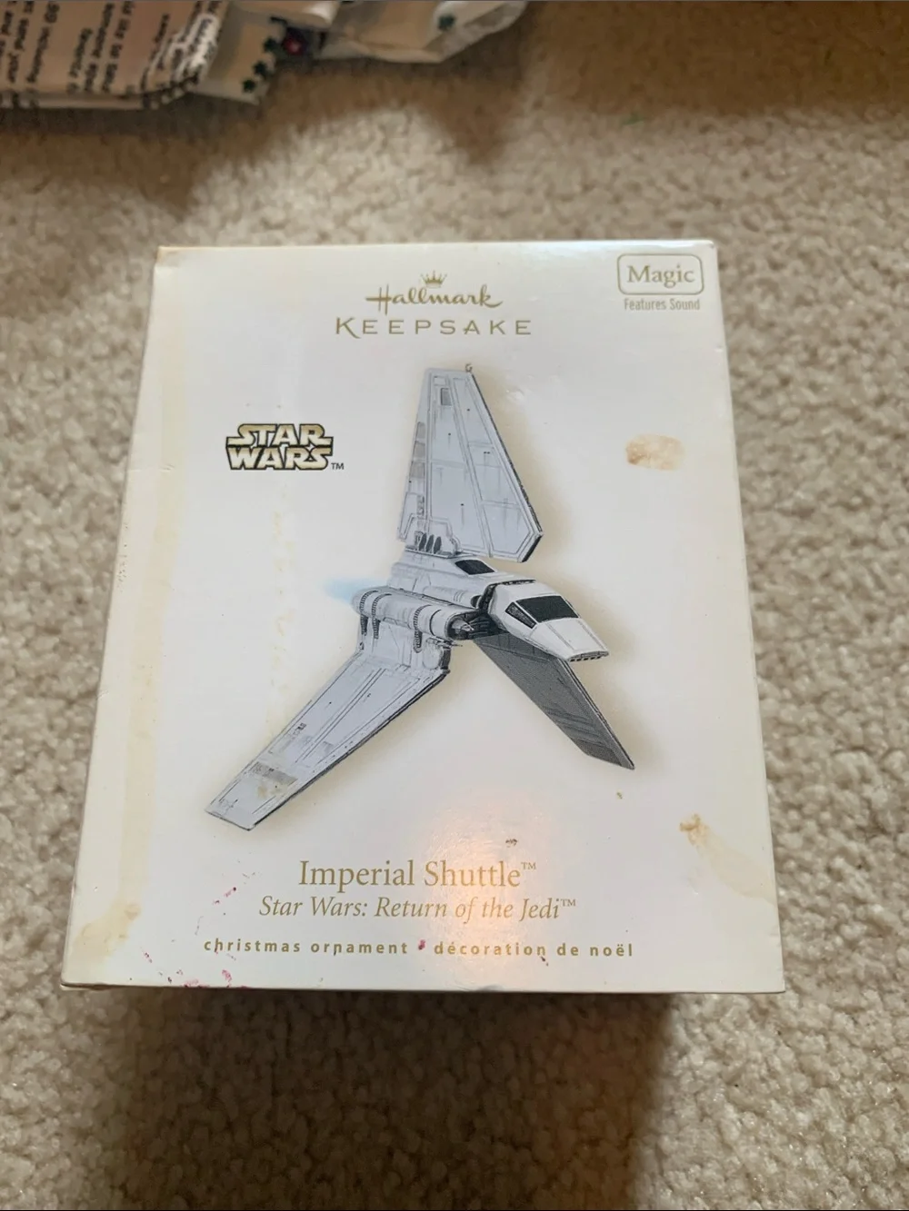 1983  return of the Jedi imperial shuttle, hallmark keepsake ornaments